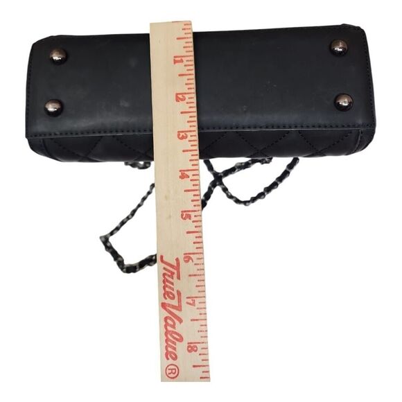 Quilted Medium Leather Shoulder Purse And Crossbody Handbag with‎ Chain Strap - Picture 5 of 13